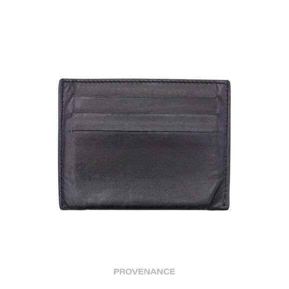 🔴 Givenchy Logo Card Wallet - Black Leather Metal Studs - Picture 2 of 6